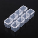 28 Piece Mini Plastic Jewelry Beads Earring Pill Storage Box Containers Case