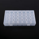 28 Piece Mini Plastic Jewelry Beads Earring Pill Storage Box Containers Case