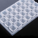 28 Piece Mini Plastic Jewelry Beads Earring Pill Storage Box Containers Case