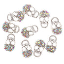 10pcs 3D Halloween Nail Art Decoration Stickers Skull Glitter Multi Color Jewelry Rhinestone DIY