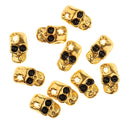 10pcs 3D Halloween Nail Art Decoration Stickers Skull Glitter Charms Alloy Jewelry Rhinestone DIY
