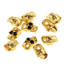 10pcs 3D Halloween Nail Art Decoration Stickers Skull Glitter Charms Alloy Jewelry Rhinestone DIY