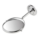 Stainless Steel Free Standing Vanity Dual Side Cosmetic Make Up Mirror For Bathroom 3x Magnification Polished 8 inch