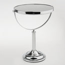 Stainless Steel Free Standing Vanity Dual Side Cosmetic Make Up Mirror For Bathroom 3x Magnification Polished 8 inch