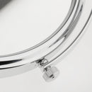 Stainless Steel Free Standing Vanity Dual Side Cosmetic Make Up Mirror For Bathroom 3x Magnification Polished 6