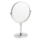 360Â° Swivel Rotation 8 inches Free Stand Vanity Double Sided Makeup Shaving Mirror For Bathroom 3x Magnifying