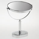 360Â° Swivel Rotation 8 inches Free Stand Vanity Double Sided Makeup Shaving Mirror For Bathroom 3x Magnifying