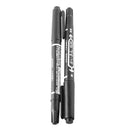 10 Pieces Black Double Ended Waterproof Permanent Oily Paint Marker Pen Set
