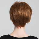 Elegant Women Girls Light Brown Natural Short Layered 100 % Real Human Hair Wigs With Cap Heat Resistant for Daily Wear Costume Party