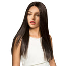 Fashion Natural Long Straight Wig Synthetic Hair Wigs Dark Brown For Women