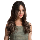 Fashion Charming Layered Long Curly Wavy Wig Synthetic Hair Wigs Brown White Mixed for Women Daily Wear/Party Cosplay