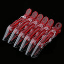 6 Piece Red Professional Salon Hairdressing Sectioning Plastic Alligator Hair Clips Claw Croc Clamp Grips Women Girl Hairpins Barrettes