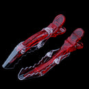 6 Piece Red Professional Salon Hairdressing Sectioning Plastic Alligator Hair Clips Claw Croc Clamp Grips Women Girl Hairpins Barrettes