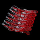 6 Piece Red Professional Salon Hairdressing Sectioning Plastic Alligator Hair Clips Claw Croc Clamp Grips Women Girl Hairpins Barrettes