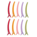 Bulk Lot 10 Pieces Colorful Plastic Salon Hair Clips Hairdressing Sectioning Clamps Hairpins Styling Accessories Section Grips