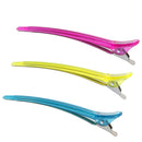 Lot Of 12 Pieces Metal Plastic Salon Hair Clips Hairdressing Sectioning Clamps Section Grips Tools Styling Accessories