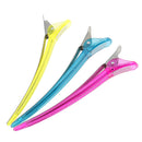 Lot Of 12 Pieces Metal Plastic Salon Hair Clips Hairdressing Sectioning Clamps Section Grips Tools Styling Accessories