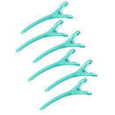 6 Pieces Blue Plastic Salon Hair Clips Hairdressing Section Clamps Hairpins Grips Styling Accessories 12cm