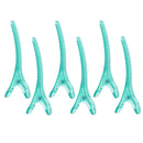 6 Pieces Blue Plastic Salon Hair Clips Hairdressing Section Clamps Hairpins Grips Styling Accessories 12cm