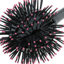 3D Women Professional Hair Brush, Round Comb Salon Home Use, Wavy Curling Hair, Drying Detangling Heat Resistant, Hair Care, Pink