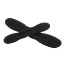 Set of 2 Pieces Hairdressing Sponge Foam Donut Hair Styling Bun Curler Maker Ring Twist Tool for Women Girls