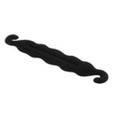 Black Hairdressing Sponge Foam Donut Hair Styling Bun Curler Maker Ring Twist Tool for Women Girls Home Use