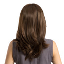 Women's Fashion Medium Long Curly Wave Wig Natural Full Head Wigs Brown