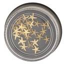Lot Gold Nail Art Glitter Tip Sticker Kit, Glitter Spangle Slice Tips, Manicure Pedicure Decoration DIY