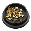 Lot Gold Nail Art Glitter Tip Sticker Kit, Glitter Spangle Slice Tips, Manicure Pedicure Decoration DIY