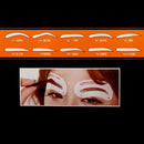 64pcs Brow Shaping Template Eyebrow Definition Grooming Kit Shaper Stencil Kit Stickers Different Types