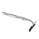 Mens Beard Shaving Grooming Kit, Brush, Safety Straight Razors, Alloy Bowl and Stand Base
