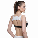Adults Posture Corrector Belt Back Shoulder Brace Shaper Support White
