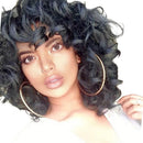 Natural African Wave Kinky Curly Wigs Black Women Synthetic Full Wigs 26"