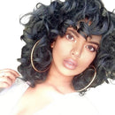 Natural African Wave Kinky Curly Wigs Black Women Synthetic Full Wigs 26"