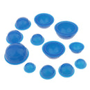 Set Of 12 Pieces Professional Silicone Suction Vacuum Cup Body Face Skin Massage Cellulite Cupping Kit