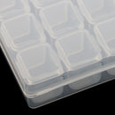 28 Slots Clear Adjustable Plastic Storage Box Empty Nail Art Tips Decorations Jewelry Gems Earrings Necklace Container Bead Case Holder Organizer