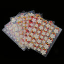 50 Sheets Colorful Flower Design 3D Nail Art Self-adhesive Stickers Decals Manicure DIY Decoration