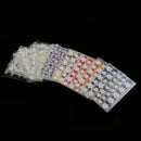 50 Sheets Colorful Flower Design 3D Nail Art Self-adhesive Stickers Decals Manicure DIY Decoration