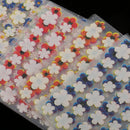 50 Sheets Colorful Flower Design 3D Nail Art Self-adhesive Stickers Decals Manicure DIY Decoration