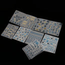 24 Patterns Nail Art 3D Adhesive Butterfly Stickers Transfer Decals Wraps Manicure Decoration DIY