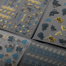 24 Patterns Nail Art 3D Adhesive Butterfly Stickers Transfer Decals Wraps Manicure Decoration DIY