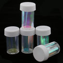 5 Pieces Nail Art Broken Glass Shattered Foils Starry Sky Decals Sticker Manicure Decoration