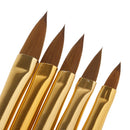 5x Nail Art DIY Design Brush Kit Painting Drawing Gel Pen Polish Manicure Pedicure Tool