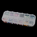 1200pcs Nail Art Crystal Decoration Rhinestone Glitter Sticker 3D Tips Diamond Gem for UV Gel Acrylic Systems 1.5mm