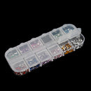 1200pcs Nail Art Crystal Decoration Rhinestone Glitter Sticker 3D Tips Diamond Gem for UV Gel Acrylic Systems 1.5mm