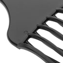 Friction Free High Low Gear Plastic Hairdressing Afro Hair Pick Comb Detangle Wig Braid Styling Lift Hairbrush Wide Tooth Black