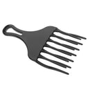 Friction Free High Low Gear Plastic Hairdressing Afro Hair Pick Comb Detangle Wig Braid Styling Lift Hairbrush Wide Tooth Black