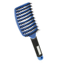 Paddle Detangling Hair Brush Curved Vented Nylon Bristle Pins Hairbrush Comb for Women Long Thick Thin Curly & Tangled Hair Random Color