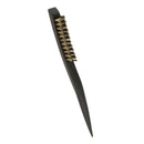 Anti-static Bristle Hair Styling Teasing Brush Natural Wood Back Comb Hairbrush for Short Thick Fine Hair 3 Rows