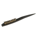 Anti-static Bristle Hair Styling Teasing Brush Natural Wood Back Comb Hairbrush for Short Thick Fine Hair 3 Rows